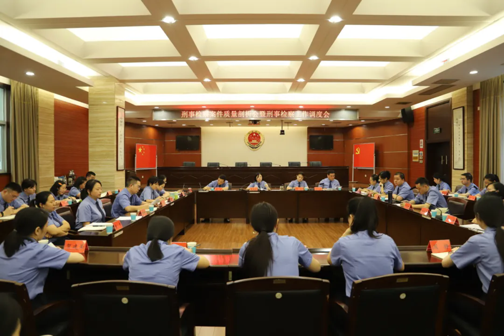 深挖案件症结 夯实办案根基——武陵区检察院召开刑事检察案件质量剖析会暨刑事检察工作调度会
